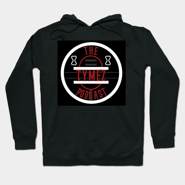 Tymez Podcast Black, Red, and White Hoodie by The Tymez Podcast